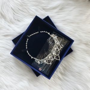 GORGEOUS Swarovski Necklace With Grey Pearls
